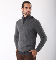 Lightweight hooded sweater
