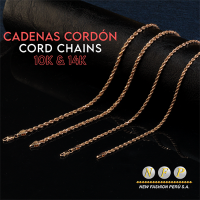 10k and 14k Rose Gold Chains