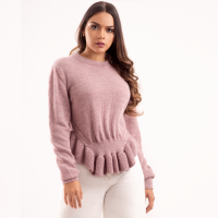 Handmade Machine Knit Fringe Sweater
