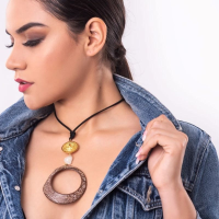 Iwana Necklace | SKU: PARSEA - 047  | Talla XL:  Ø 1.8 cm - ↔ 32 cm | Material: bronce recubierto de oro de 24k |The Lord of Sipan Treasure – Chiclayo |