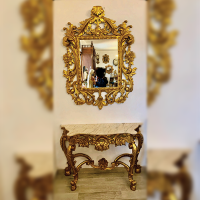 Console and Mirror Carving