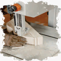  cutting the material to the indicated sizes