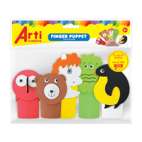 Finger Puppets with Forest Animals Figures