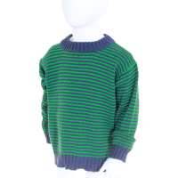 Green Striped Pullover