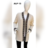 Yakar Band Cardigan 100% Baby Alpaca