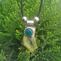 Stone and Metal Necklace