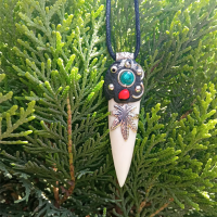 Rastafarian Bone Necklace Fang shape