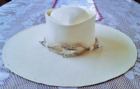 Palma Macora Straw Hat with Chalan Style Design