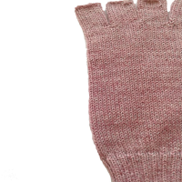 KNIT JERSEY MITTENS 100% BABY ALPACA 