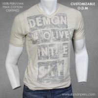 100% Pima Cotton round Neck T-Shirt. 150grsm