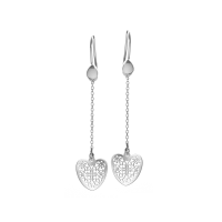 Heart 925 Sterling Silver  Earrings - Baliq