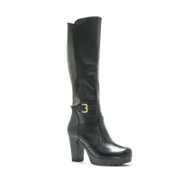 Black Leather Boot