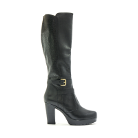 Black Leather Boot