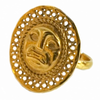 SKU : PARSEA - 06B |TAMI RING |   Talla M:  Ø 2.8 cm |The Lord of Sipan Treasure – Chiclayo |