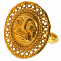SKU : PARSEA - 06C |TAMI RING |   Talla L:  Ø 3.5 cm |The Lord of Sipan Treasure – Chiclayo |