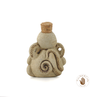 Ceramic Raku Bottle Octopus