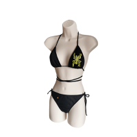 Handmade Bikini.  Nazca Monkey. Nazca  LInes.  Luxury Ethnic  Swimsuit Collection.  Designed by Paola Arguello. Perú. 