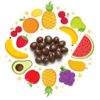 Chocolate covered dried fruit