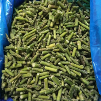 Product sample of high quality frozen asparagus .