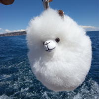 Alpaca Head Keychain