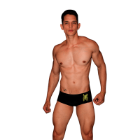 PANAZCARO- 06 | MALE BIKINI. Nazca Spider.  Beachwear.  Handmade. Luxury Ethnic Beachwear Collection.  Designed by Paola Arguello. Perú.