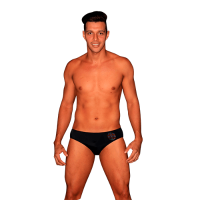 PABIKSHI-09 | YAMMUE BIKINI - MALE BIKINI. Shipibo Conibo Embroided.  Beachwear.  Handmade. Luxury Ethnic Beachwear Collection.  Designed by Paola Arguello. Perú.