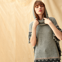 Alexa Poncho de 100% Baby Alpaca