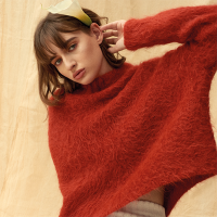 Lola Cropped Brush  Sweater 