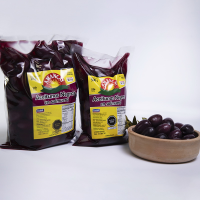 Whole Natural Black Olives in Brine in Sachet x 1Kg  and 500g