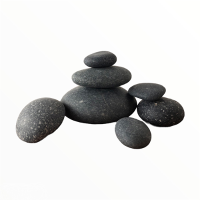 Black Beach Pebbles 1-4 Inches 