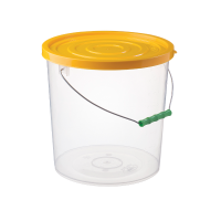 8 Lt. commercial color or transparent bucket with lid