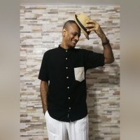 Cotton Shirt with Bag Contrast