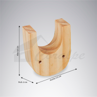 Pine U-shaped Wood Stand