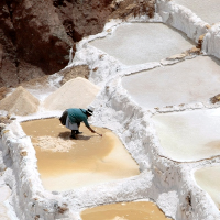 Salt Mines of Maras in Cusco-Peru