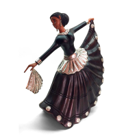 Crafts of a Marinera Dancer in Wood and Silver 