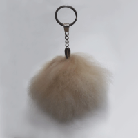 Keychain ring and pompom