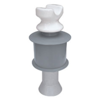 Hybrid Pin Type Polymeric Insulator - Bell PORC/FE GALV STPC-15 - Silicon Technology