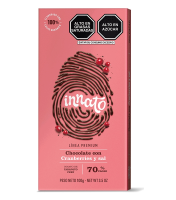 Chocolate Bar with Cranberry and Salt 70% Cacao 100g - Innato