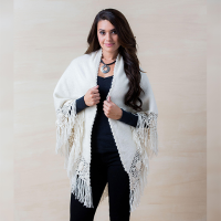 Triangle Alpaca Shawl