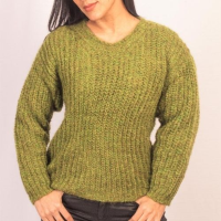 Green Forest Begonia  Sweater