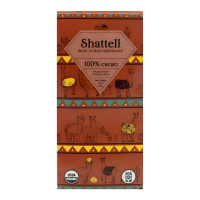 Organic Dark Chocolate 100% Cacao 2.1oz Bars - Shattell