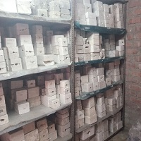 Warehouse of molds.