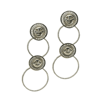 Silver Wata | Feline Earring  |Stud Earring |Peruvian Silver 925 |Pre - Columbian Jewelry |
