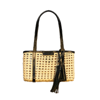 Handwoven Wallet Estela Mini Black 