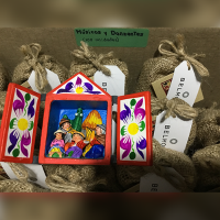 Ayacuchano Altarpiece of Ceramic Plaster and Tripley
