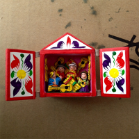 Ayacuchano Altarpiece of Ceramic Plaster and Tripley