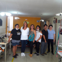 Visit of the former Minister Lieneke Schol Calle to the Silvia Fashion workshop