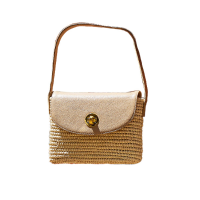 Hand-Woven Wallet Camille Nude-Natural 