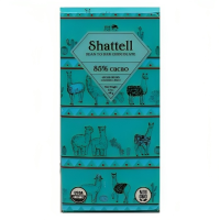 Organic Dark Chocolate 85% Cacao 2.1oz Bars - Shattell