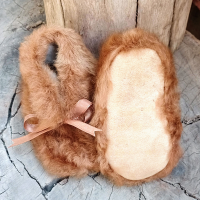 Alpaca ankle boot slippers